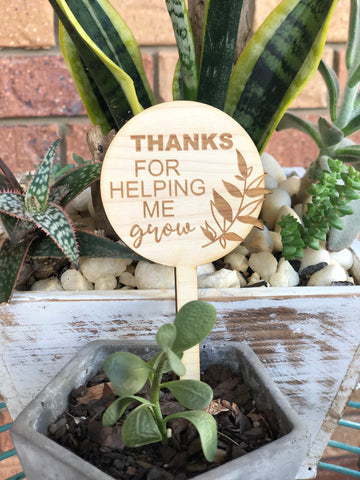 Thanks for helping me grow!