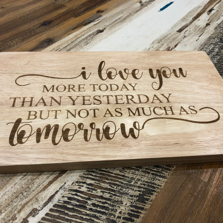 I love you more...