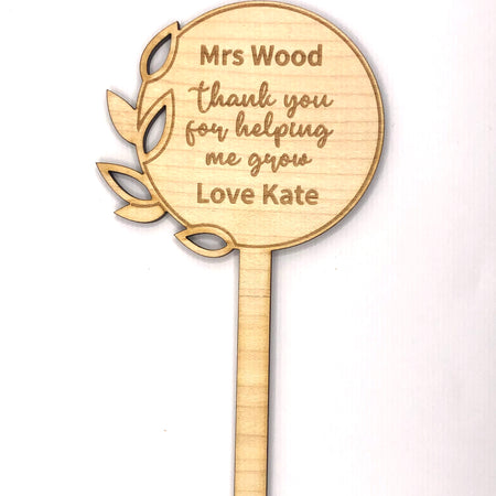 Personalised - Thanks for helping me grow!