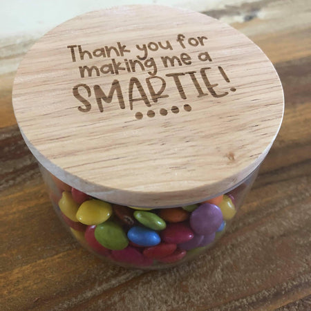 Thank you for making me a smartie!